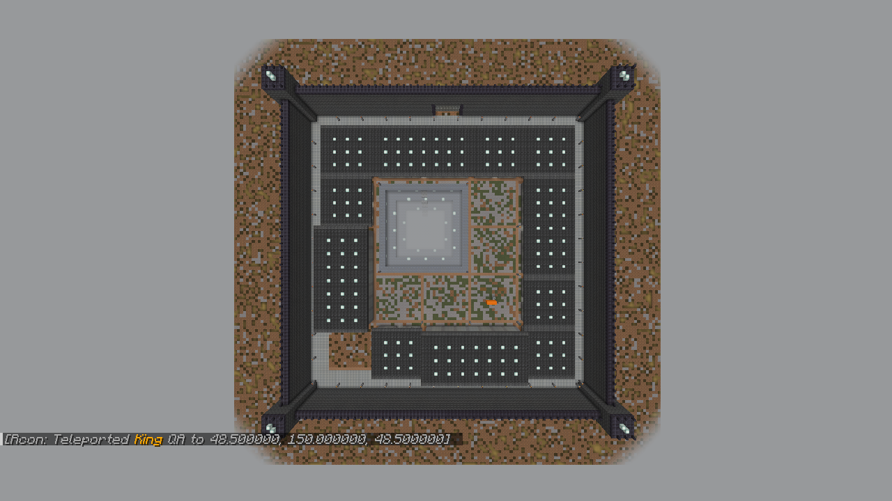 Historical overhead view of the separate Penitentiary dimension's seeded complex.